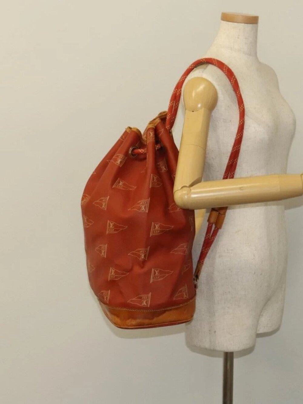 LOUIS VUITTON LV Cup Saint Tropez Shoulder Bag Red M80026 LV Auth ep8882 - Picture 15 of 16